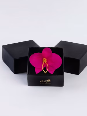 Single Preserved Orchid – Black Gift Box (15-Unit Export Eight Box)